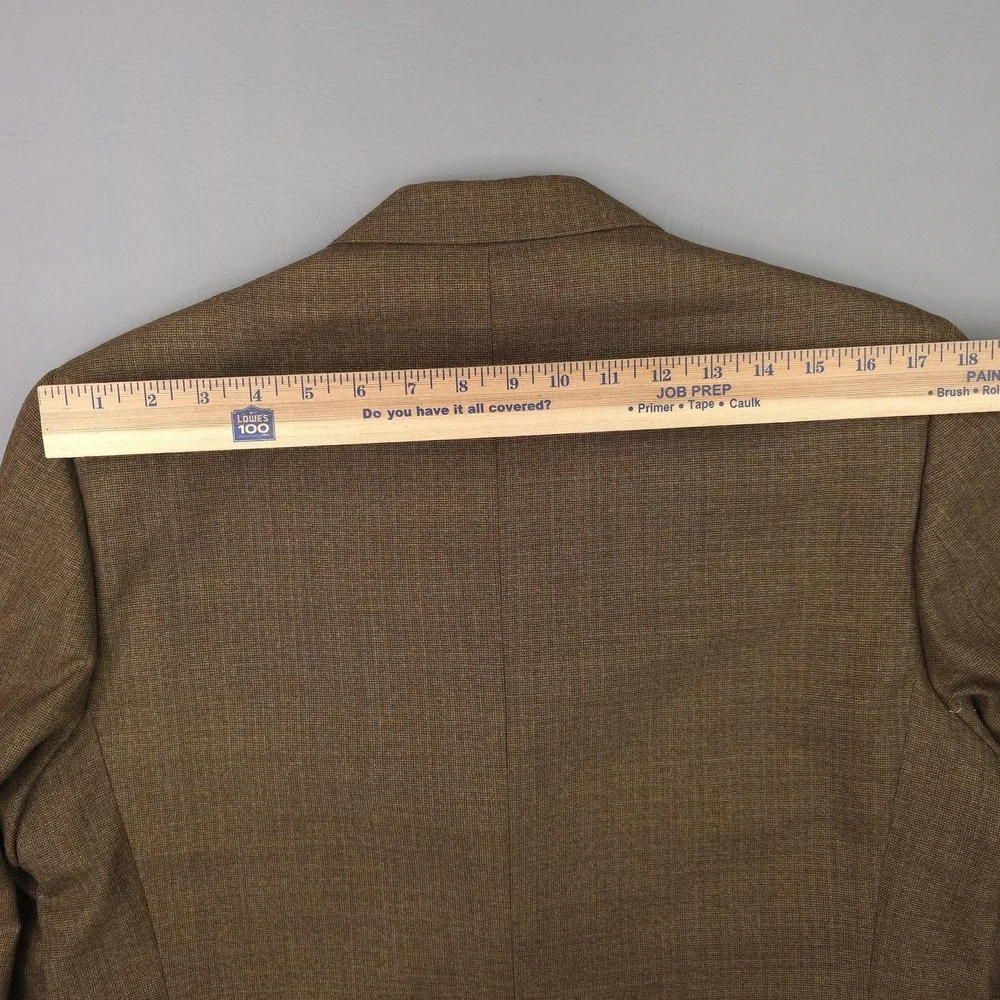 Vintage Towncraft Blazer Mens 42R Brown Check 3 Button Mod Ivy 60s Penneys‎